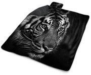 Sablio Plážová deka Čiernobiely tiger: 200x140 cm