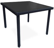 Stôl technoratan Dandy čierny 90 x 90 cm