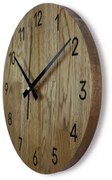 Minimalistické dubové nástenné hodiny, tichý quartzový pohon, moderná dekorácia I SENTOP MAS002-akcia20