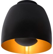 Lucide 30188/01/30 - Stropné svietidlo NOLAN 1xE27/60W/230V pr. 24 cm čierna