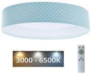 BPS Koncept LED Stmievateľné svietidlo GALAXY KIDS LED/24W/230V bodky tyrkysová/biela + DO BS0552