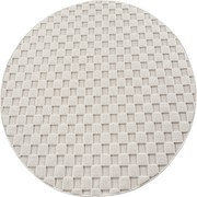 Ayyildiz, Kusový koberec Helix 2203 cream kruh, 120x120, biela, chodba / predsieň