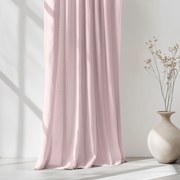 Goldea záves z ľanovej zmesi - púdrovo ružový 140x145 cm