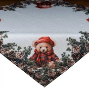 Obrus Vianočný macko v ihličí 85x85 cm