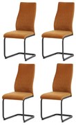 Sada jedálenských stoličiek DCL-X7018 YEL2, 4 ks