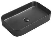 Mexen Vena, umývadlo na dosku 710x370x110 mm, čierna matná, 22196085