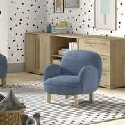 Detské kresielko Bear Mini modrá buklé