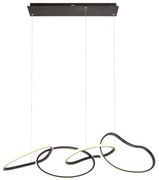 Redo 01-3390 - LED stmievateľný luster na lanku BIAS LED/90W/230V čierny
