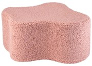 Ružový detský puf z textílie buklé Cloud – Wigiwama