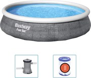 Bestway Nafukovacia bazénová sada s pumpou Fast Set 396x84 cm