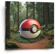 Sablio Obraz Pokemon ball Les - 50x50 cm