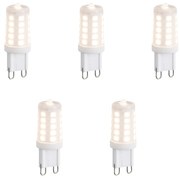 Sada 5 stmievateľných opálových LED žiaroviek G9 3W 250 lm 3000K