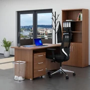 Zostava kancelárskeho nábytku Visio 2, 140 cm, orech