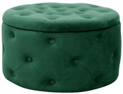 Úložná taburetka ALIA fľaškovo zelená