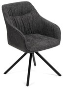 Jedálenská stolička LOREN tmavo šedá