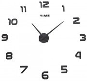 Nástenné hodiny DIY NEPRI 65 – 130 cm – čierne 3D