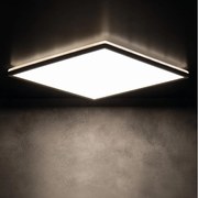 Kanlux 31511- LED Kúpeľ. stropné svietidlo AZPO LED/22W/230V 42x42 cm IP54 čierna