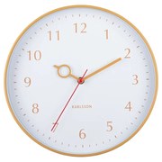 Karlsson 5992YE designové nástenné hodiny žltá, pr. 30 cm