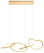 Redo 01-3389 - stmievateľný LED luster na lankách BIAS LED/90W/230V zlatý