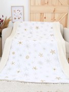 Baránková deka mikroplyš Exclusive 220 × 200 cm – Frozen biele