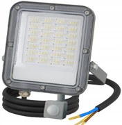 BERGE LED reflektor ODYN s pohybovým senzorom 50W - 4500lm - 4000K - IP66