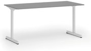 Kancelársky stôl PRIMO BETA, 160x80 cm, biela podnož, grafit