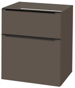 Mereo Mereo, Mailo, kúpeľňová skrinka 61 cm, čierne madlo, MER-CN560SB