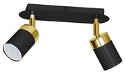 Bodové svietidlo JOKER 2xGU10/25W/230V čierna/zlatá