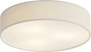Moderné stropné svietidlo biele so zamatovým tienidlom 46cm 3-Lights - Luz