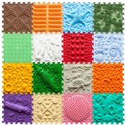 OrtoNature Masážne ortopedické podložky súprava 16 ks - Veselá krajina II