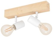 Stropné svietidlo v bielej a prírodnej farbe 5x30 cm TOWNSHEND 3 – EGLO