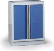 Dielenská policová skrinka spodná k pracovnej doske EXPERT, 1 polica, 680 x 455 x 910 mm, modrá