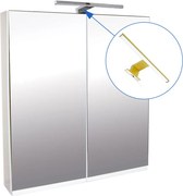 Comodo Zrkadlová skrinka Atica 70 ZS LED-G s osvetlením Any LED 30 G, zlatá