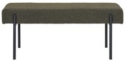 Tmavozelená lavica z textílie buklé Swindon – House Nordic