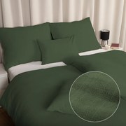 Biante Ľanové posteľné obliečky LEN-020 Khaki zelené 140x200 cm