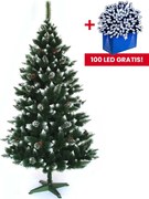 Vianočná borovica matná so šiškami 180 cm