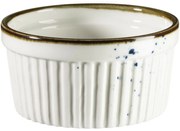 Mäser Zapekací miska Pintar White modré tečky 9 cm