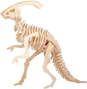 Dřevěné 3D puzzle LITTLE PARASAUROLOPHUS hnědé