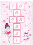 Dywany Łuszczów, Detský kusový koberec Junior 51828.802 Ballerina pink, 80x150, ružová, detská izba