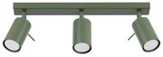 Bodové svietidlo Ring, 3x olivové kovové tienidlo, (možnosť polohovania)