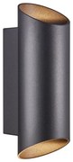 Nordlux - Vonkajšie nástenné svietidlo NICO 2xGU10/35W/230V IP54 čierna