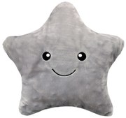 Plyšový vankúš TINY STAR Hviezdička - šedý