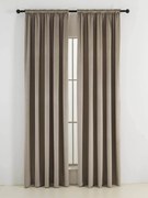 Zamatové zatemňovacie závesy Cesar cappuccino - 140 x 250 cm (2ks) - riasiaca stuha