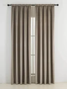 Zamatové zatemňovacie závesy Cesar cappuccino - 140 x 280 cm (2ks) - riasiaca stuha