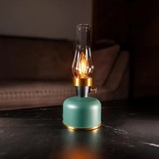 Stolová lampa OLIA USB IP44 green