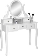 XXXLutz TOALETNÝ STOLÍK, biela, 97/40/142 cm Ambia Home - Toaletné stolíky - 008103000901