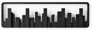 Čierny plastový nástenný vešiak Skyline - Umbra