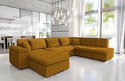 Rohová sedacia súprava U Talia (horčicová)