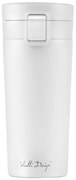 Biely cestovný termohrnček Vialli Design Fuori, 400 ml