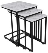 Odkladací stolík Metal Zigon, 3 ks